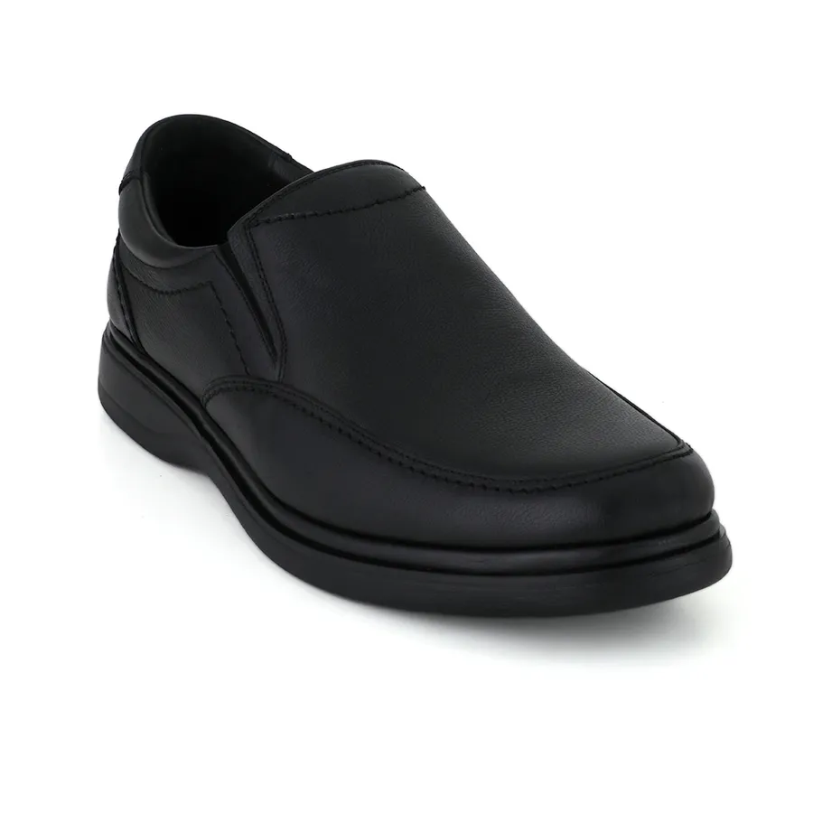 کفش روزمره راحتی چرم مردانه مشکی و قهوه ای کد 091